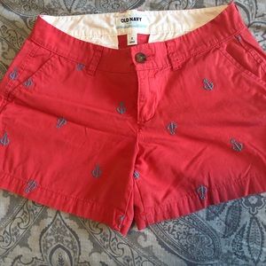 Size 2 coral shorts from Old Navy